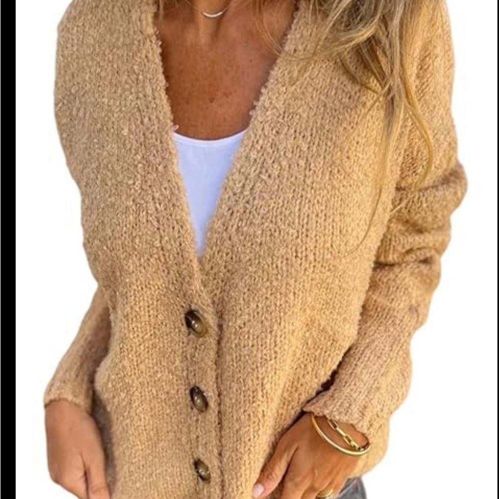 Sanctuary Camel Button-Up Cardigan